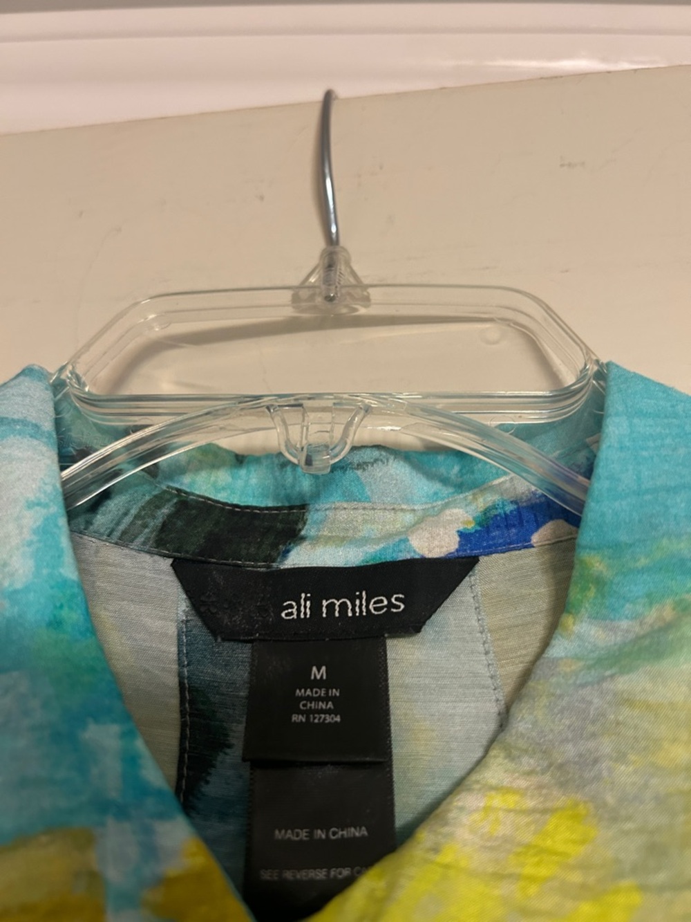 2 for $25 Ali Miles teal pastel blouse - Picture 4 of 7